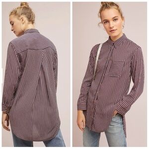 ANTHROPOLOGIE MAEVE ADELAIDE BUTTON DOWN SHIRT
